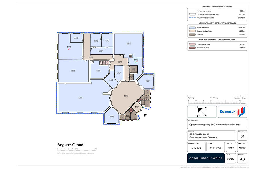 Ontruimingsplattegrond Vluchtplattegrond